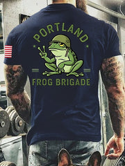 Men's Resist Portland Frog Cotton Short-Sleeved T-shirt