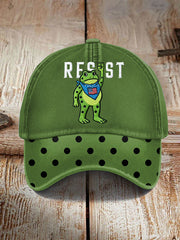 Unisex Portland Frog Resist Print Hat