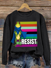 Women's Resist Portland Frog Print sweatshirt