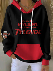 Women's 8647 FDT Funny Tylenol Printed Hoodie