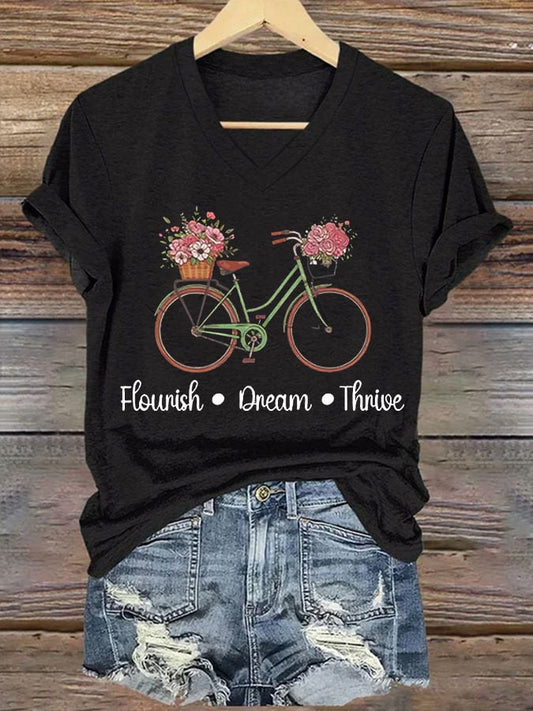 Women's  FTD Print Casual T-Shirt