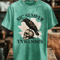 Men's Sic Semper Tyrannis Print Washed Cotton T-Shirt