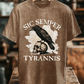 Men's Sic Semper Tyrannis Print Washed Cotton T-Shirt