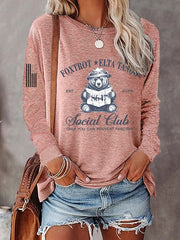 Women's Print Round Neck T-Shirt