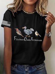 T-shirt décontracté imprimé animal FDT pour femme 