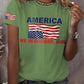 Retro America We Are In Danger Girl Print T-Shirt