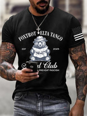 T-shirt décontracté imprimé mode homme 