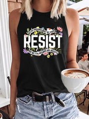 Retro Resist Nicht mein Präsident, nicht meine Stimme, nicht meine Werte, nicht meine Überzeugungen Print Weste 