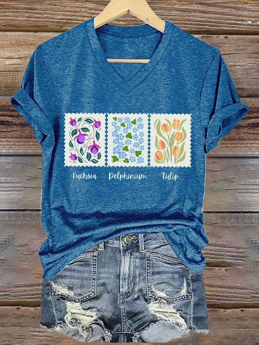 Women's  FTD Print Casual T-Shirt