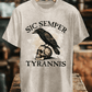 Men's Sic Semper Tyrannis Print Washed Cotton T-Shirt