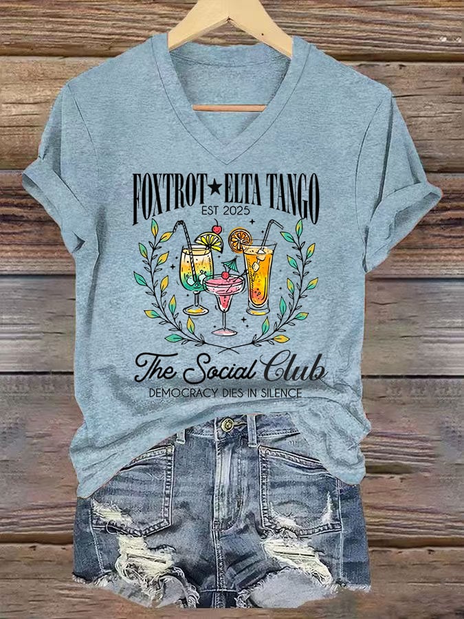 T-shirt décontracté imprimé mode femme 