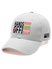 Unisex Retro Hands Off Protest Printed Baseball Cap