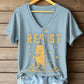 Women's Penguins Resist Tariff Printed Short-Sleeved T-Shirt