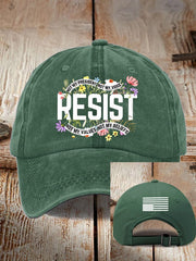Casquette de baseball rétro « Résister, ce n'est pas mon président, ce n'est pas ma voix, ce n'est pas mes valeurs, ce n'est pas mes croyances » 