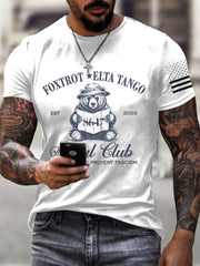T-shirt décontracté imprimé mode homme 