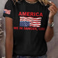 Retro America We Are In Danger Girl Print T-Shirt