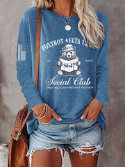 Women's Print Round Neck T-Shirt