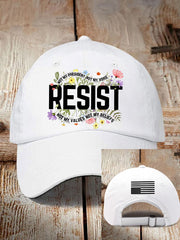 Casquette de baseball rétro « Résister, ce n'est pas mon président, ce n'est pas ma voix, ce n'est pas mes valeurs, ce n'est pas mes croyances » 