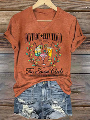 T-shirt décontracté imprimé mode femme 