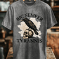Men's Sic Semper Tyrannis Print Washed Cotton T-Shirt