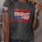 Retro America We Are In Danger Girl Print T-Shirt