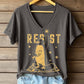 Women's Penguins Resist Tariff Printed Short-Sleeved T-Shirt