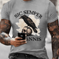 Men's Sic Semper Tyrannis Printed Casual T-Shirt