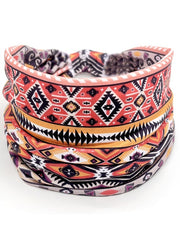 Black Pride Ethnic Geometric Print Headband