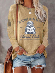 Women's Print Round Neck T-Shirt