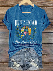 T-shirt décontracté imprimé mode femme 
