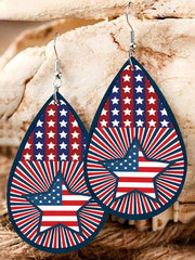 Boucles d'oreilles Pentagramme Drapeau 