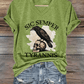Women's Sic Semper Tyrannis Print V-Neck T-Shirt