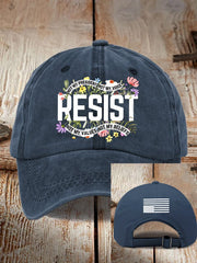 Casquette de baseball rétro « Résister, ce n'est pas mon président, ce n'est pas ma voix, ce n'est pas mes valeurs, ce n'est pas mes croyances » 