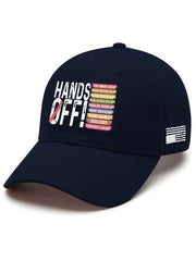 Unisex Retro Hands Off Protest Printed Baseball Cap