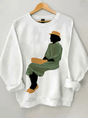 Women's Refuse To Give Up Your Seat Print Cozy Sweatshirt