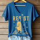 Women's Penguins Resist Tariff Printed Short-Sleeved T-Shirt