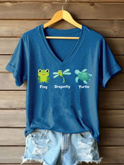 Women's FDT Printed Casual T-Shirt