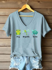 Women's FDT Printed Casual T-Shirt