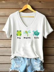Women's FDT Printed Casual T-Shirt
