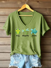 Women's FDT Printed Casual T-Shirt