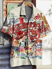 Men's Derby Horse Print Shirt