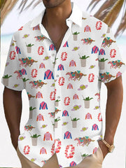 Men's Derby Horse Print Shirt