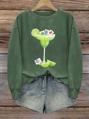 Women's Funny Mah Jongg Printed Casual Sweatshirt