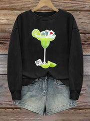 Women's Funny Mah Jongg Printed Casual Sweatshirt