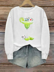 Women's Funny Mah Jongg Printed Casual Sweatshirt