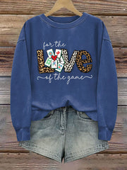 Women's Funny Mah Jongg Printed Casual Sweatshirt