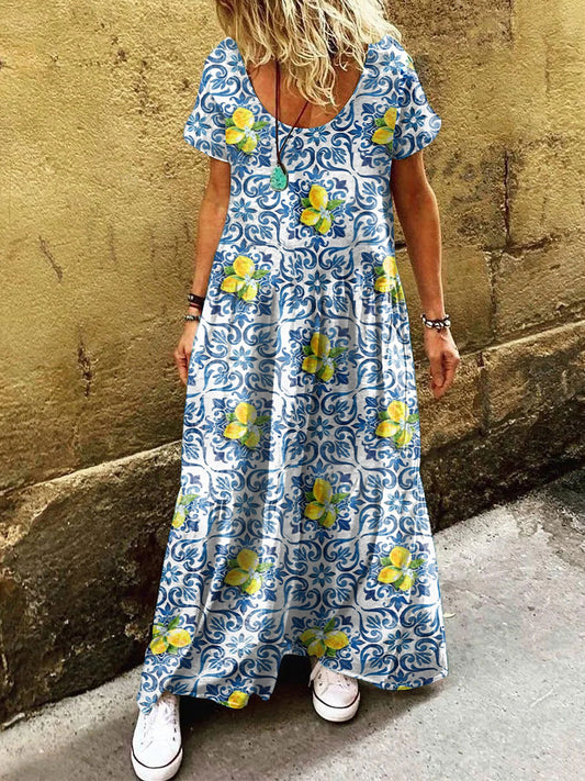 Italienisches Resort-Freizeitkleid für Damen