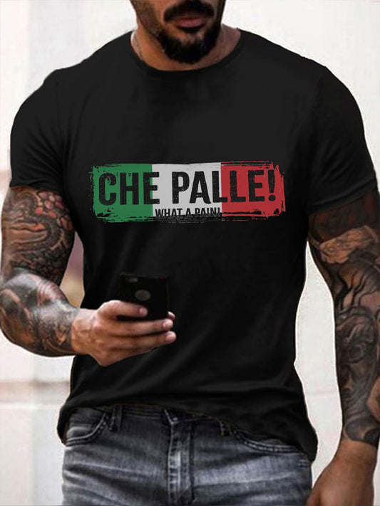 Italienisches Herren T-Shirt "Was für ein Ärgernis!"
