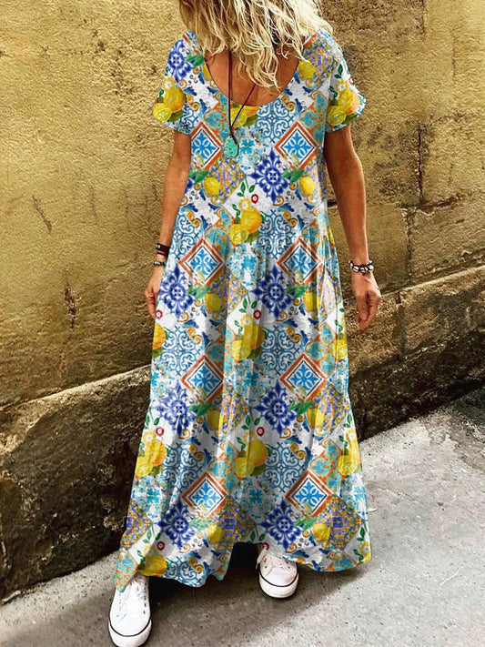Italienisches Resort-Freizeitkleid für Damen