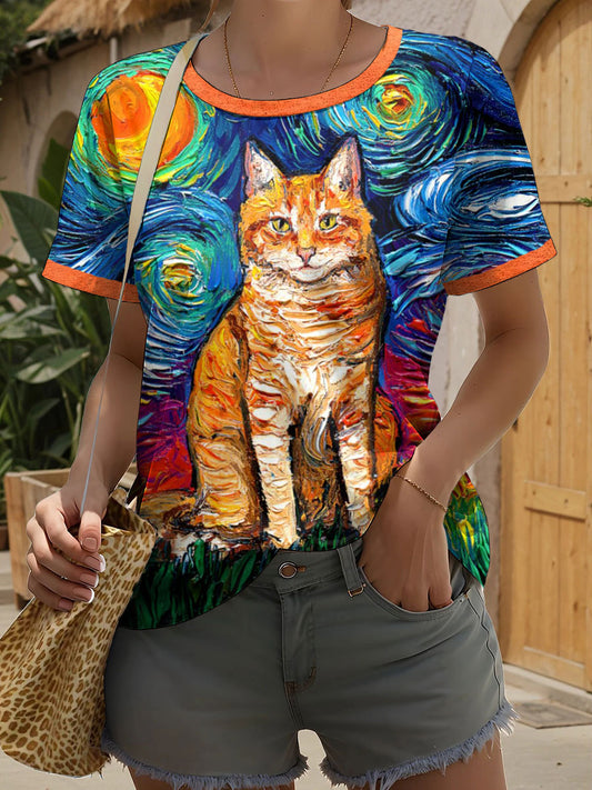 Camiseta de gato del Mes de la Prevención de la Crueldad Animal para Mujeres
